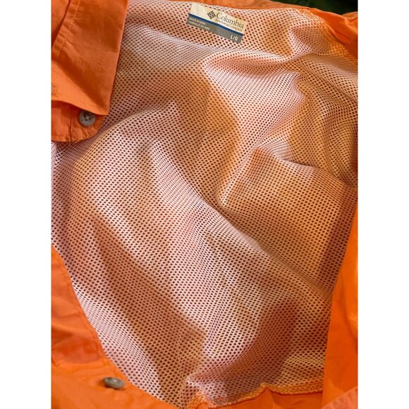 Columbia PFG Professional Fishing Gear LS Shirt Vented Quick Dry Men Size L Oran - Picture 14 of 15